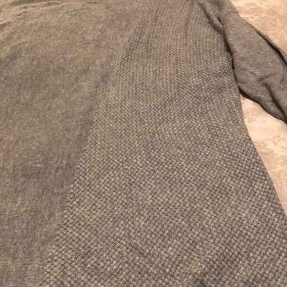 TRIBAL XL ASYMMETRICAL SOFT GREY LONG SLEEVE SWEATER COTTON/RAYON BLEND - #356 - Picture 7 of 10